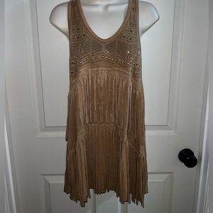 T-Party fringed tanktop 2 Larges and 1 XL fits true to size woman’s tanktop